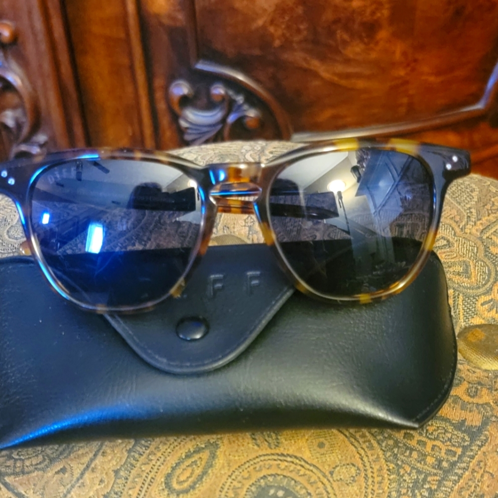🌟NWT🌟 Diff Harley Style Polarized Sunglasses, Tortoise Frames